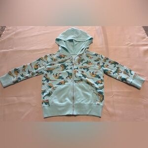 Jumping Beans Green Dinosaur Hoodie Sweatshirt‎